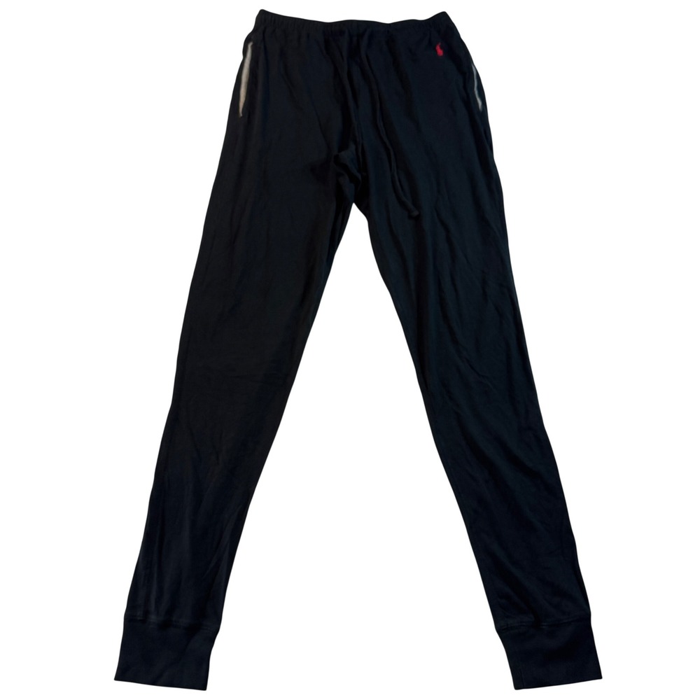 Polo Ralph Lauren Sleepwear Jogger Pajama Pants Black Red Pony Women's Size S